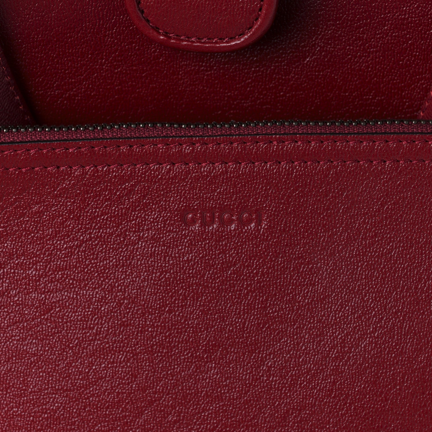 Gucci New Sakai Calfskin Lux Small Dahlia Tote New Cherry Red 10 of 14