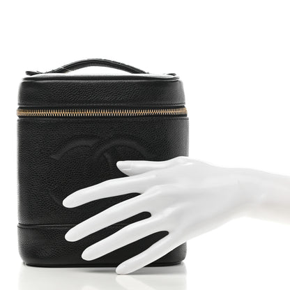 Chanel Caviar Vanity Cosmetic Case Black 2 of 13