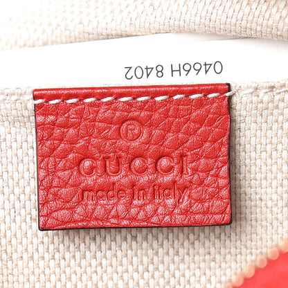 Gucci Pebbled Calfskin Small Soho Disco Bag Tabasco Red 8 of 10