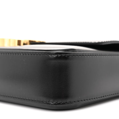 Celine Shiny Calfskin Triomphe Chain Shoulder Bag Black 11 of 11