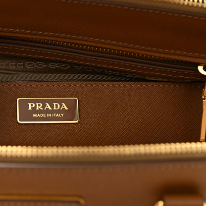 Prada Saffiano Lux Large Galleria Double Zip Tote Caramel 8 of 13