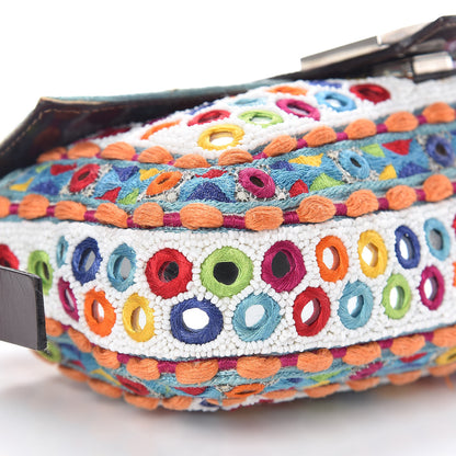Fendi Mirror Beaded Embroidered Baguette Multicolor 7 of 8