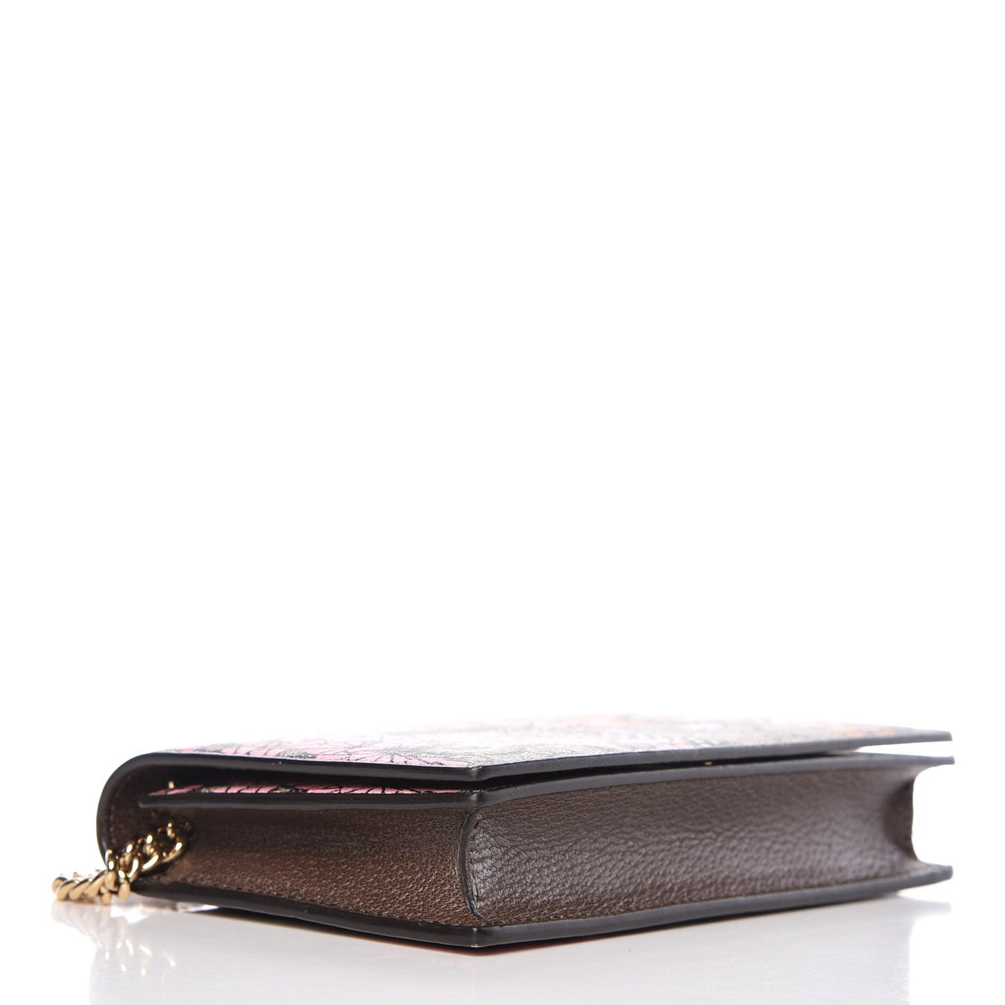 GG Supreme Monogram Bengal Chain Wallet Beige Pink