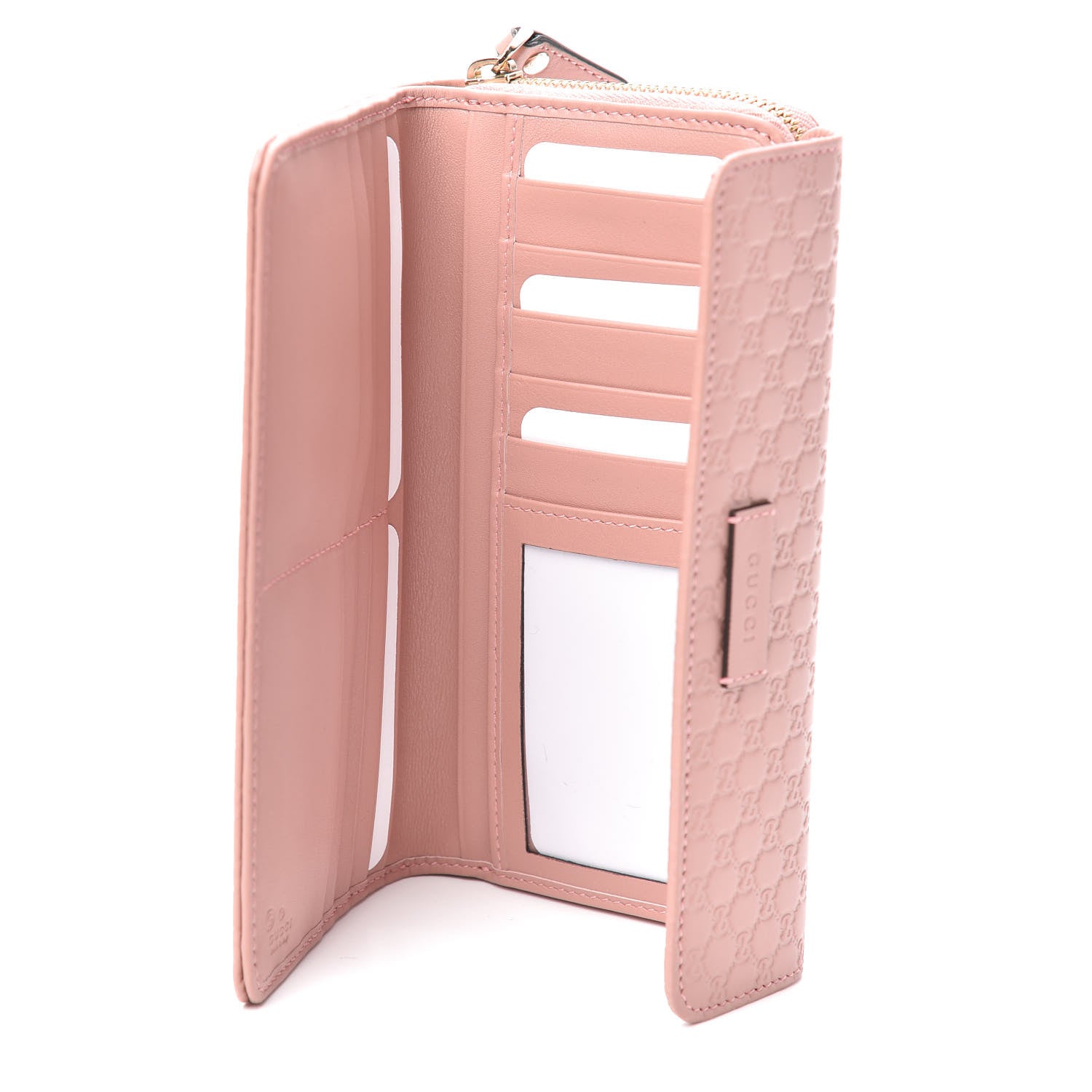 Gucci Soft Microguccissima Continental Zip Wallet Soft Pink 5 of 6
