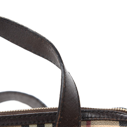 Burberry Haymarket Small Chester Bowling Bag Chocolate 13 of 17