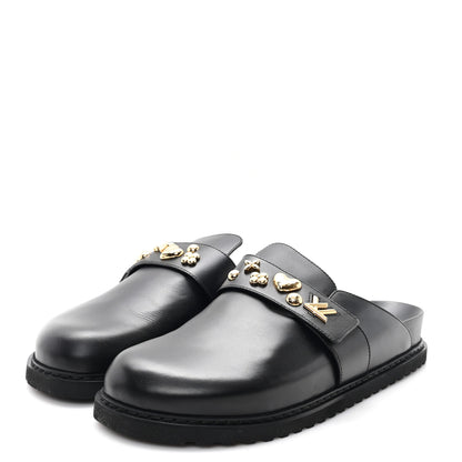 Louis Vuitton Calfskin Mens LV Cosy Flat Comfort Clog Mules 42 Black 4 of 9