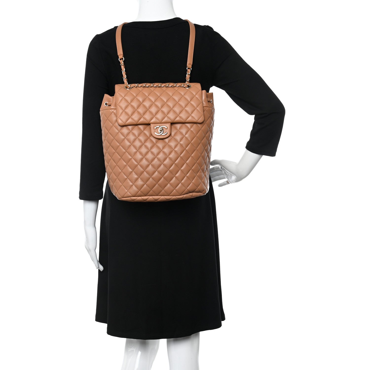 Chanel Lambskin Quilted Large Urban Spirit Backpack Brown 2 of 9
