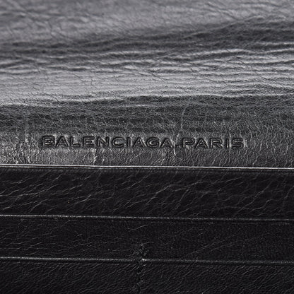 Balenciaga Agneau Classic Hardware Money Wallet Black 10 of 12