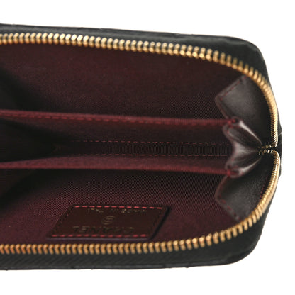 Chanel Lambskin Quilted Zip Coin Purse Black 4 of 9