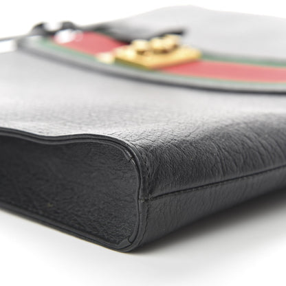 Gucci Calfskin Web Padlock Tote Black 9 of 11