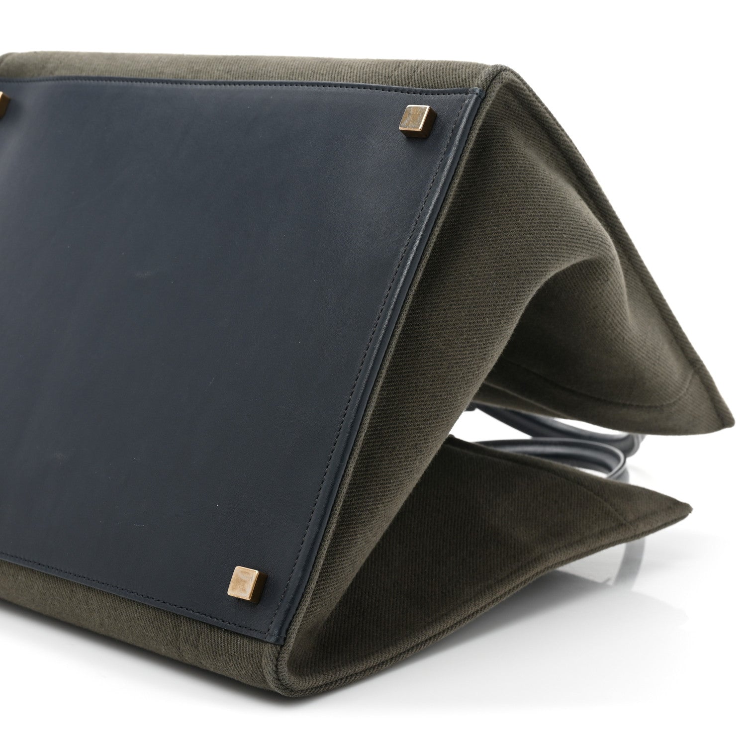 Celine Cotton Canvas Medium Phantom Luggage Olive 7 of 13
