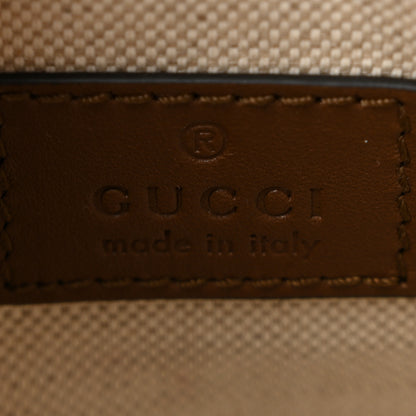 Gucci Suede GG Monogram Half Horsebit Mini Shoulder Bag Brown 6 of 12