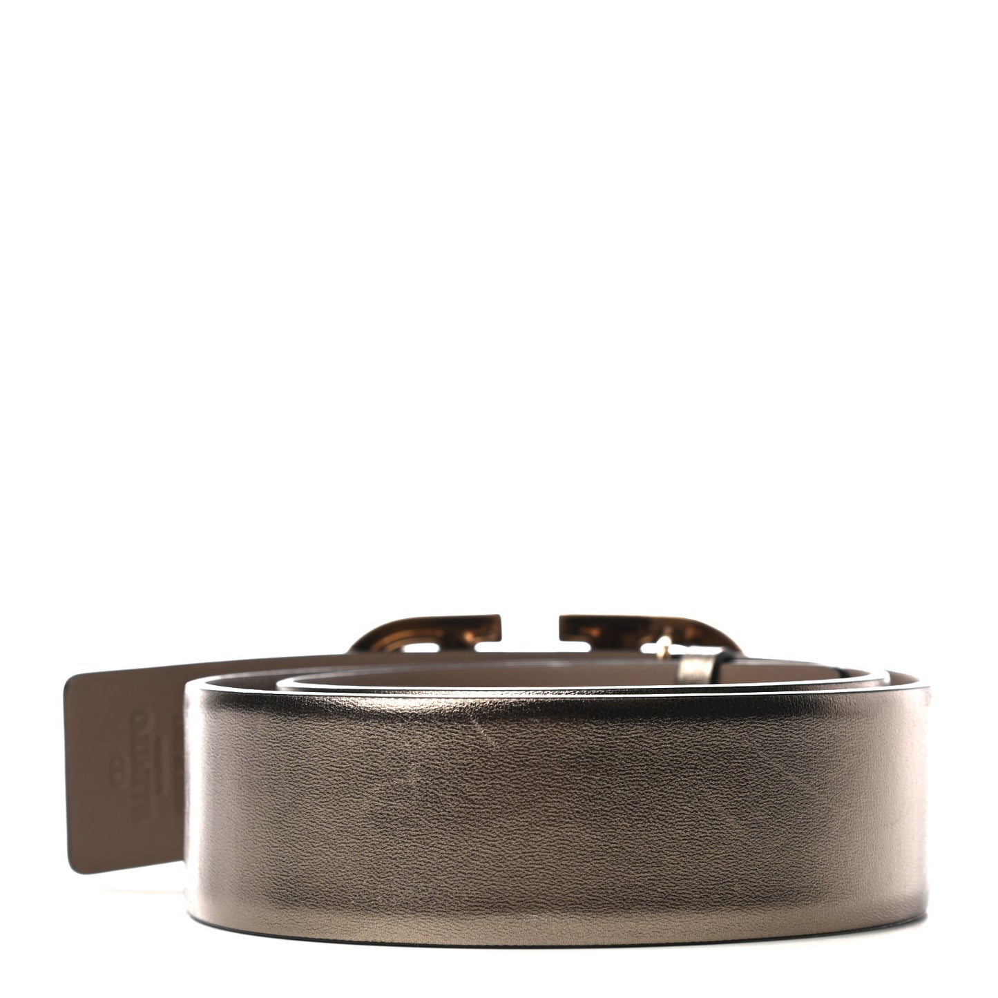 Metallic Lambskin VLogo 40mm Belt 70 32 Stone