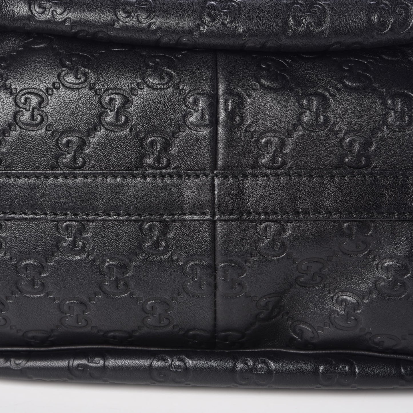 Guccissima Large GG Twins Hobo Black