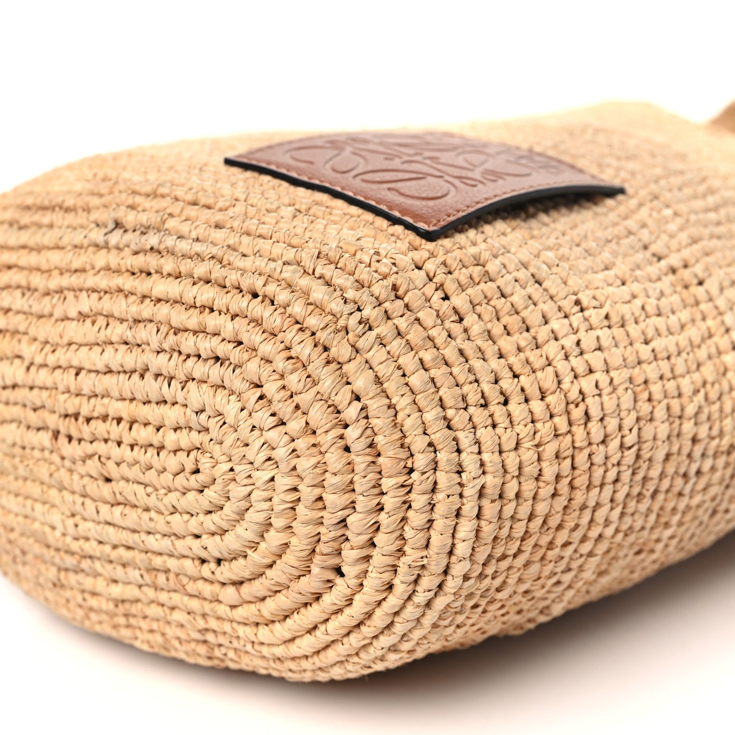 Loewe Raffia Mini Slit Tote Bag Natural Tan 9 of 9