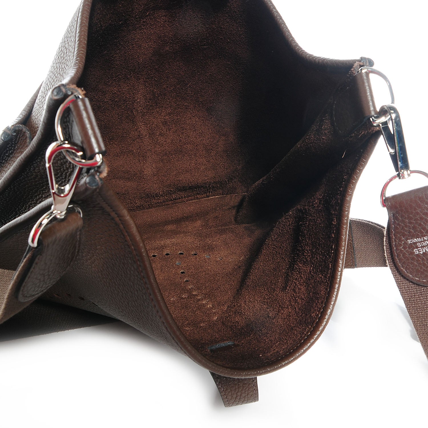 Hermes Taurillon Clemence Evelyne III PM Chocolate 6 of 8