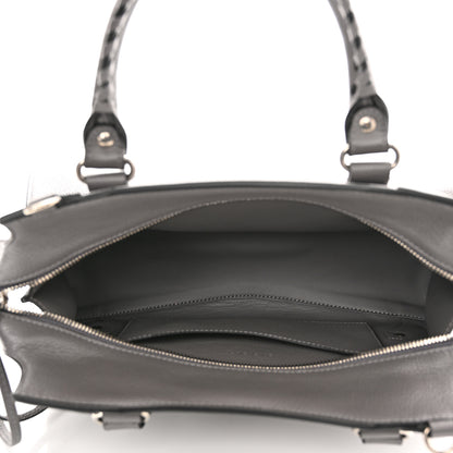 Balenciaga Grained Calfskin Neo Classic Silver Hardware S City Dark Grey 5 of 10