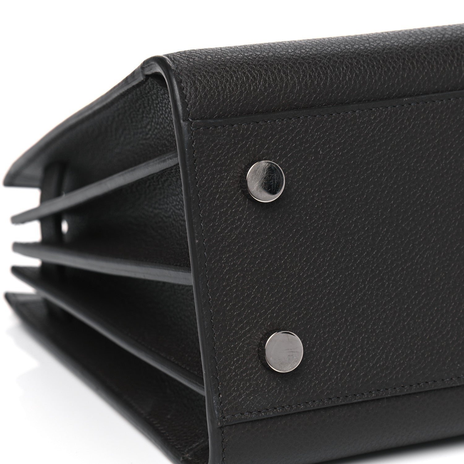 Saint Laurent Grained Calfskin Baby Sac De Jour Coal 10 of 10