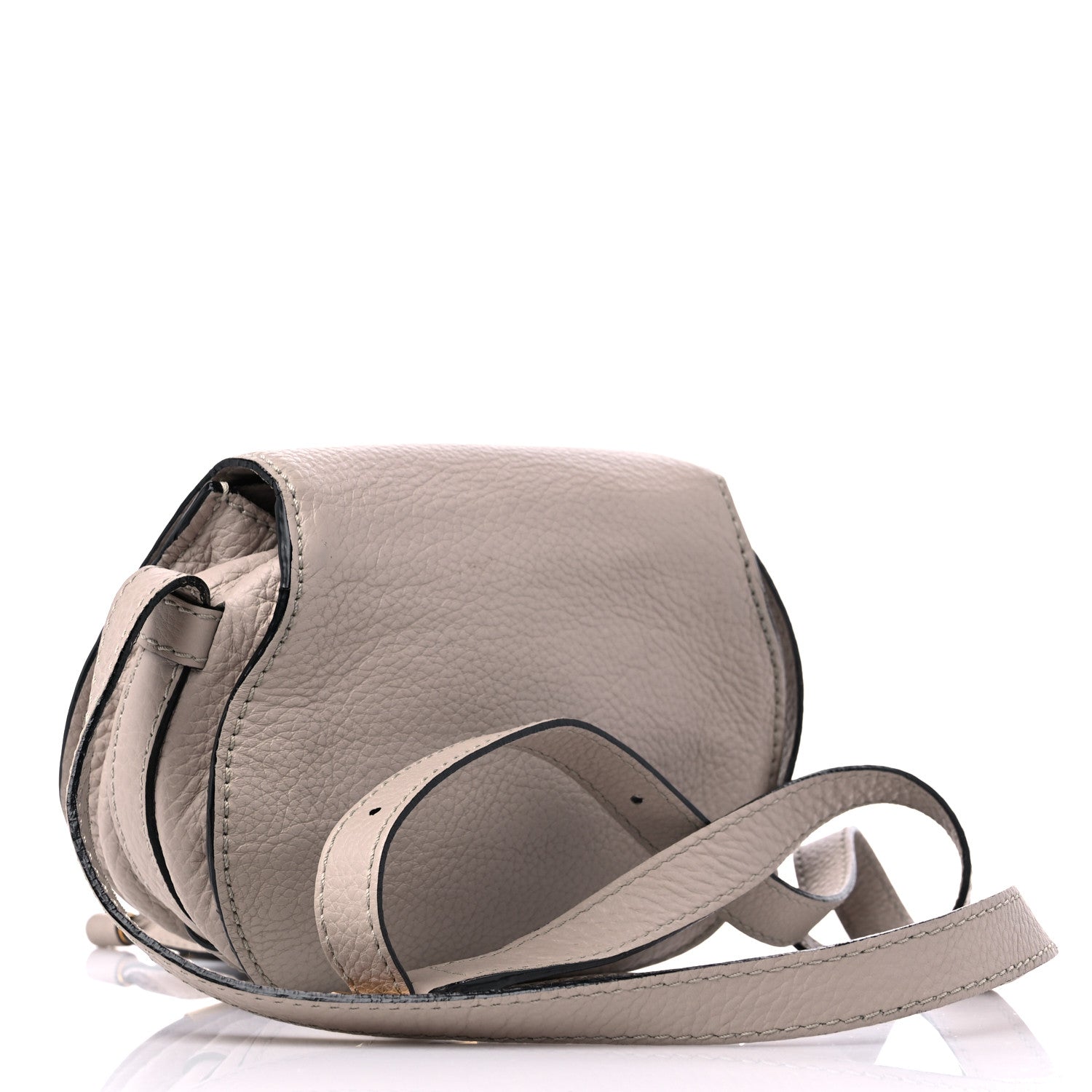 Chloe Calfskin Mini Marcie Round Crossbody Bag Pastel Grey 2 of 10
