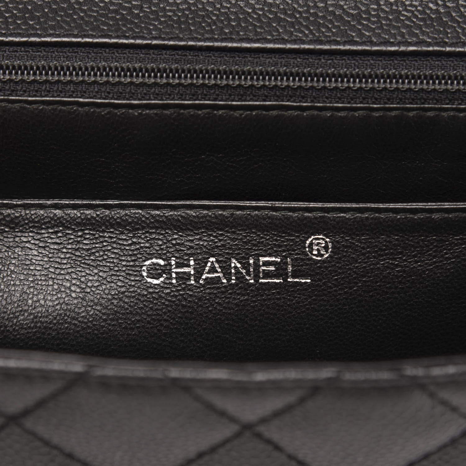 Chanel Caviar Quilted Jumbo Kelly Flap Black 6 of 9