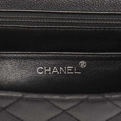 Chanel Caviar Quilted Jumbo Kelly Flap Black 6 of 9