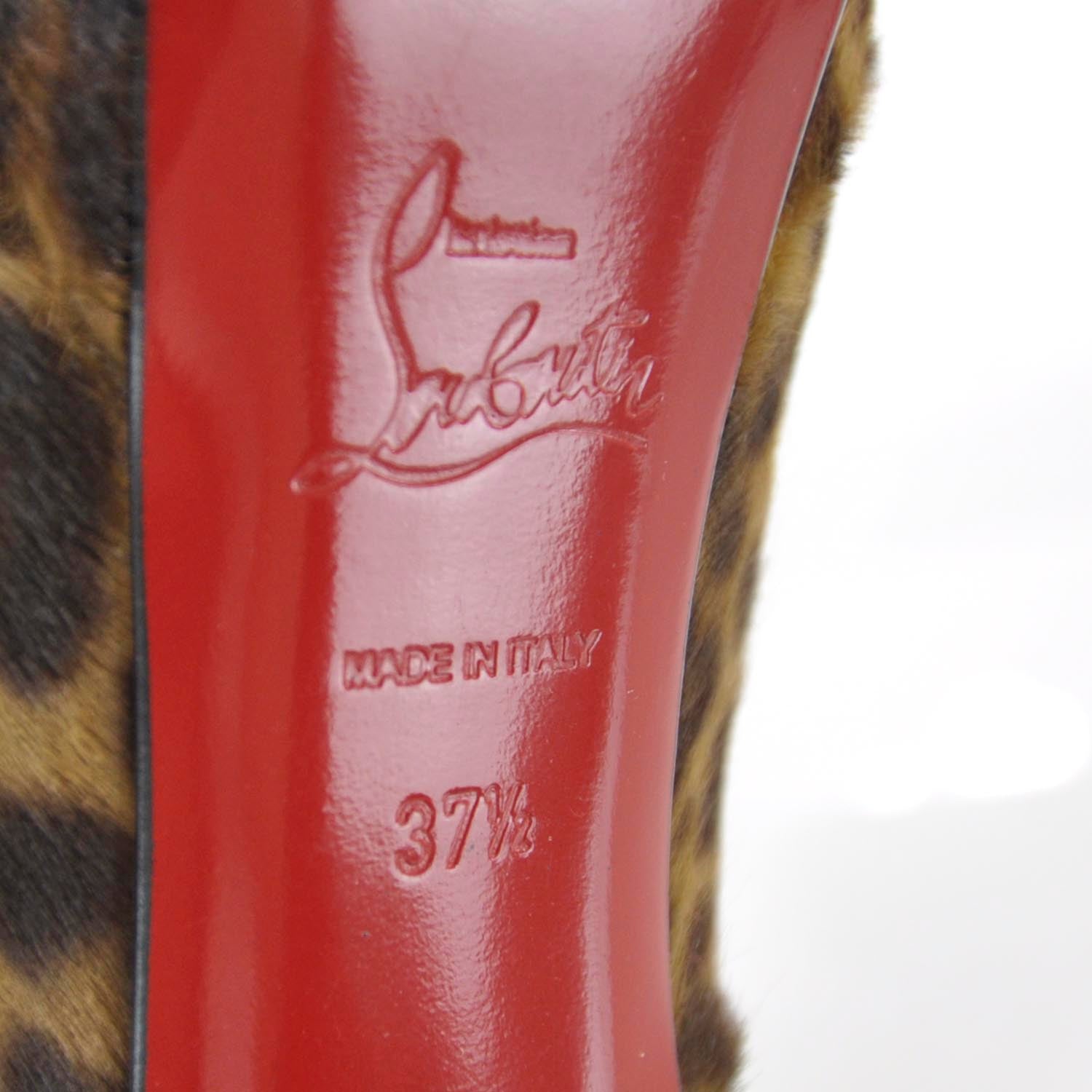 Christian Louboutin Calf Hair Leopard Bianca 140 Pumps 37.5 Leopard 5 of 6