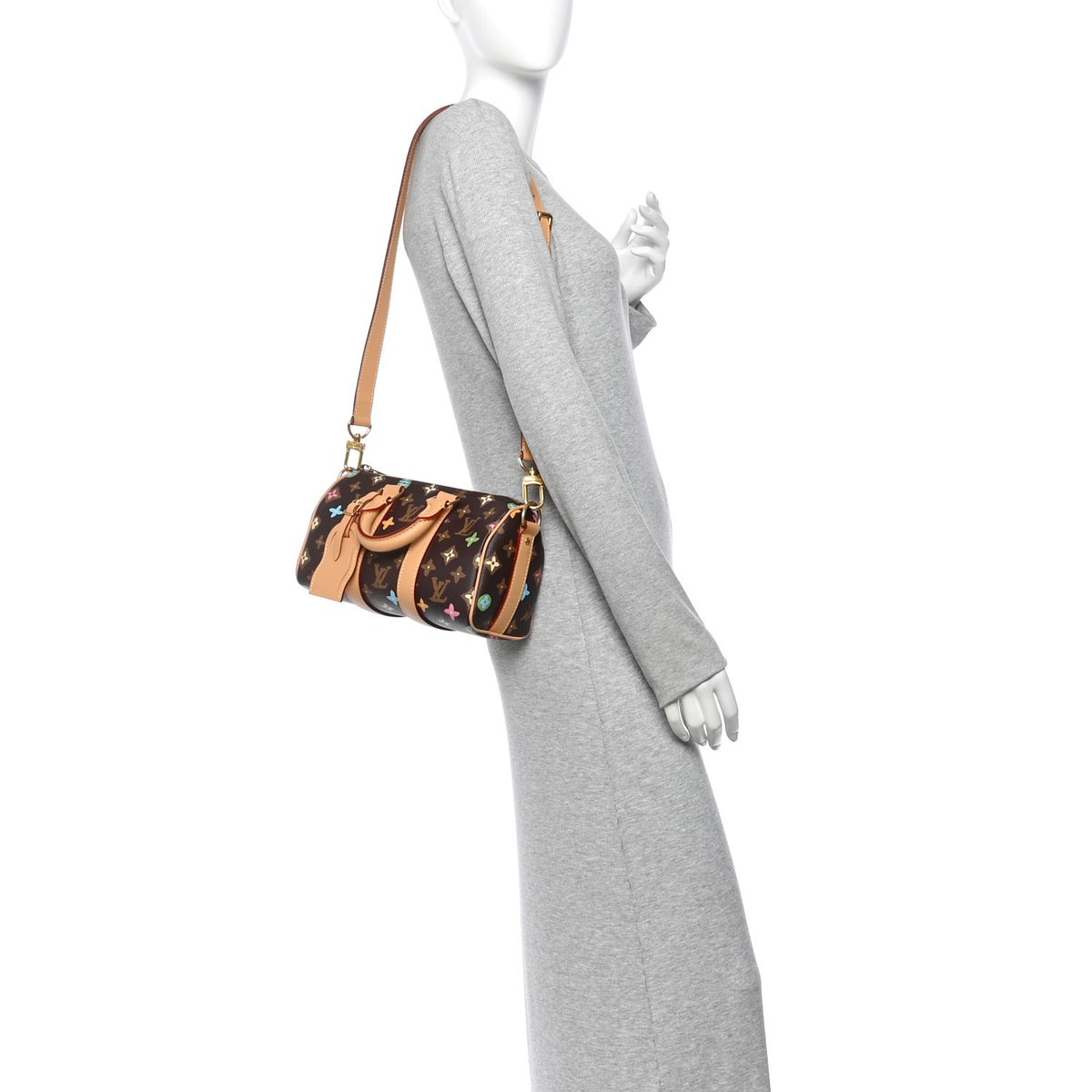 Louis Vuitton Monogram Craggy Keepall Bandouliere 25 Chocolate 2 of 10