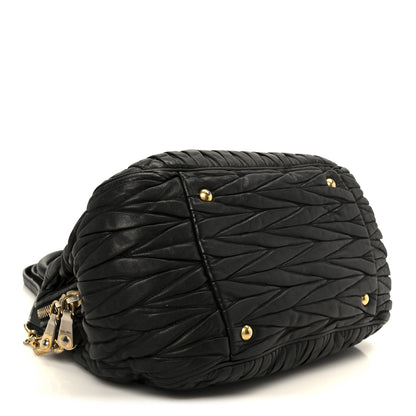 Miu Miu Nappa Matelasse Top Handle Black 4 of 11