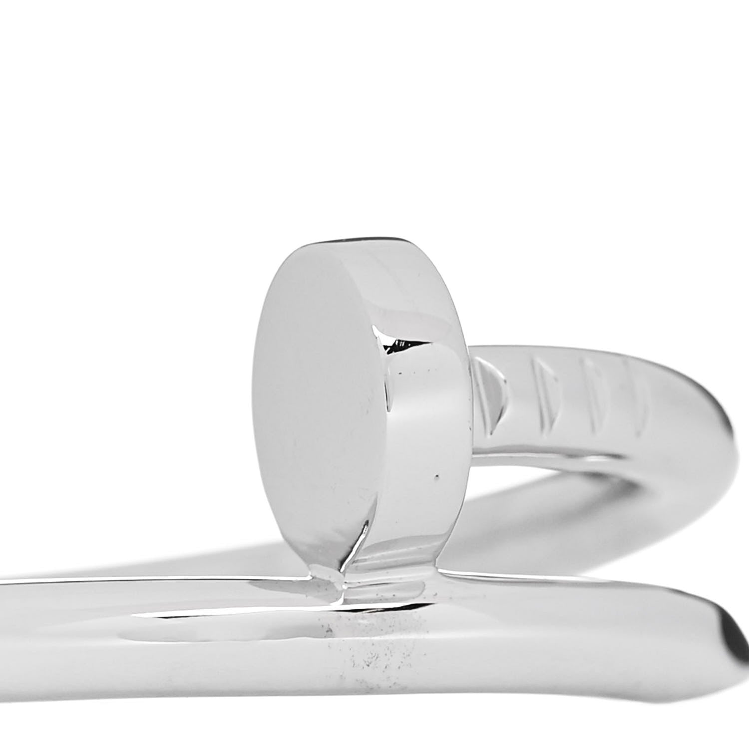 Cartier 18K White Gold Juste Un Clou Ring 56 7.5 4 of 6
