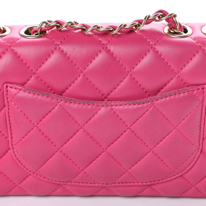 Chanel Lambskin Quilted Mini Mademoiselle Chic Flap Pink 13 of 18