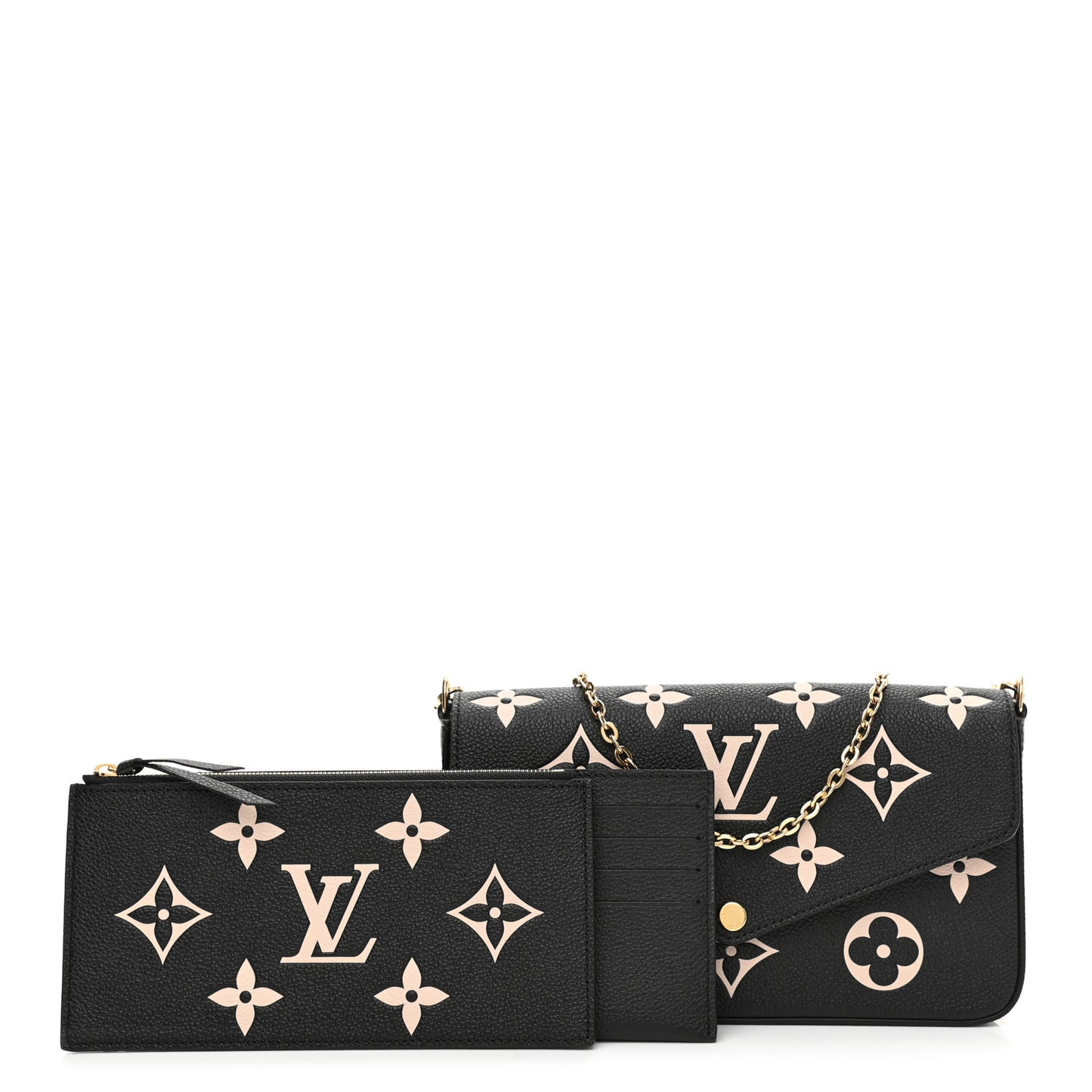 Empreinte Monogram Giant Felicie Pochette Black Beige