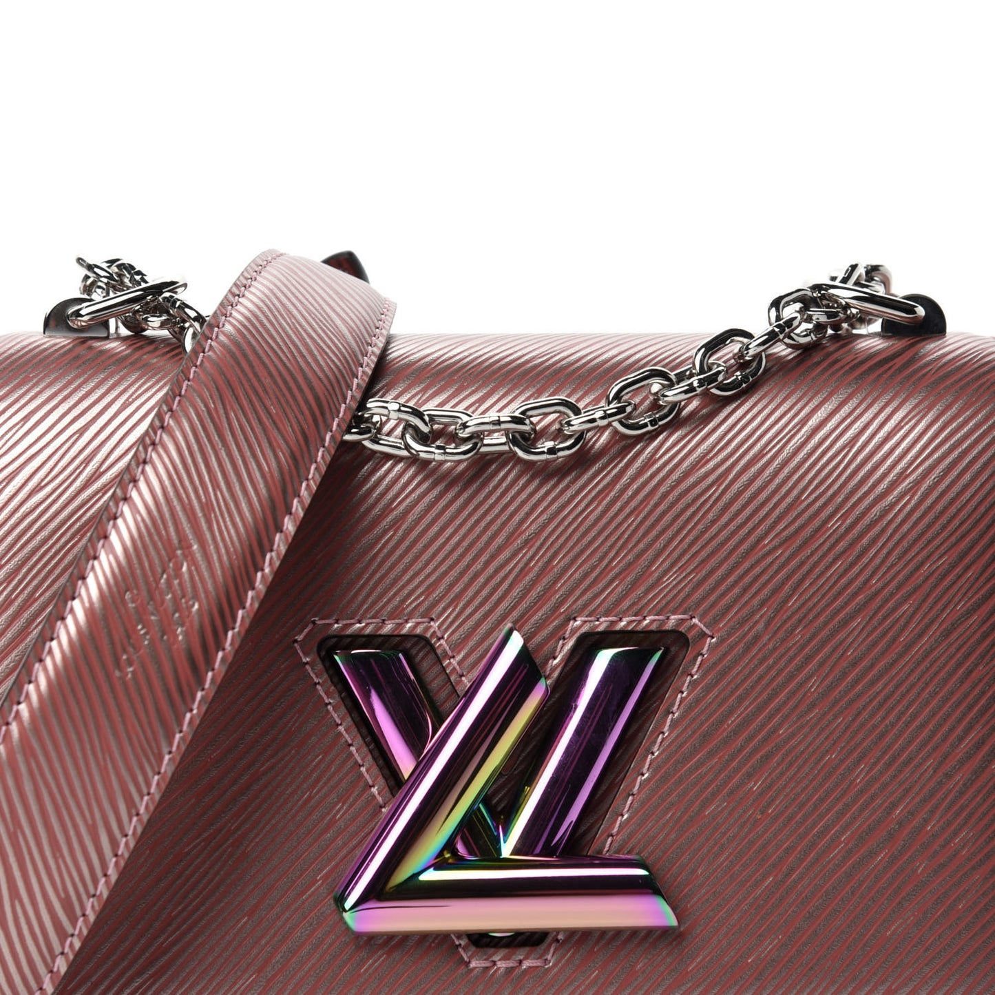 Epi Scarabeo Twist Shoulder Bag PM Rose Gold