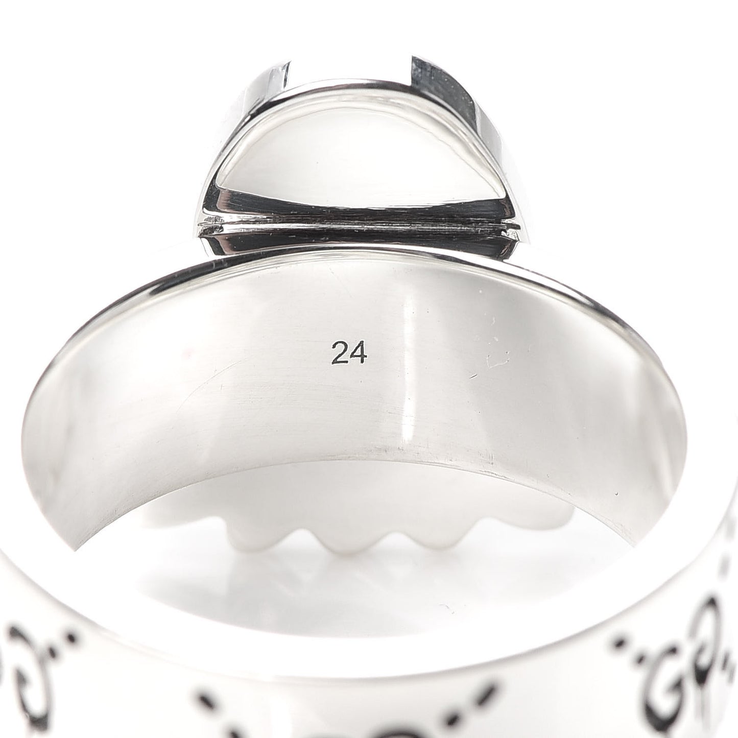 Sterling Silver GucciGhost Ring 64 10.75