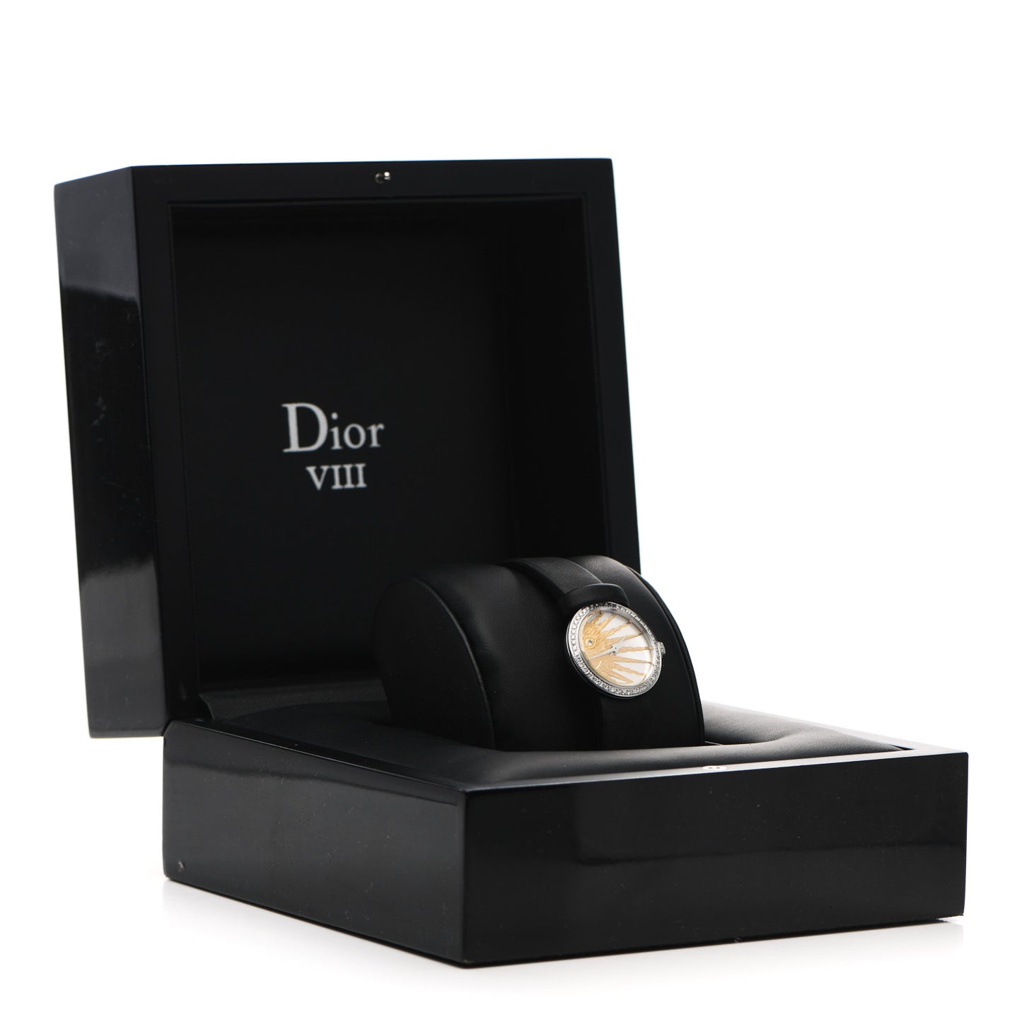 Stainless Steel Satin Diamond Bezel Mother of Pearl 25mm La D De Dior Rose Celeste Quartz Watch