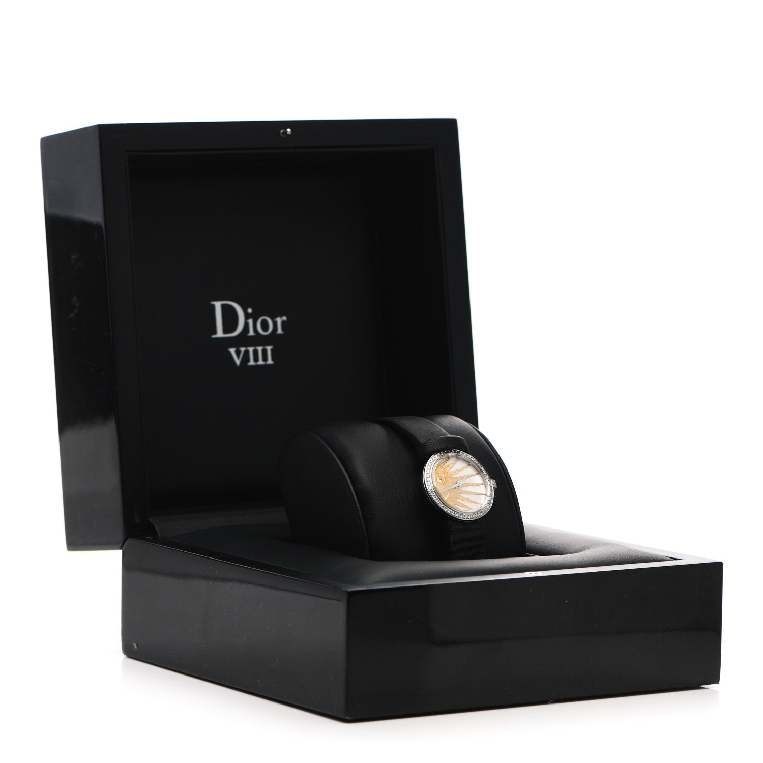 Christian Dior Stainless Steel Satin Diamond Bezel Mother of Pearl 25mm La D De Dior Rose Celeste Quartz Watch 7 of 7