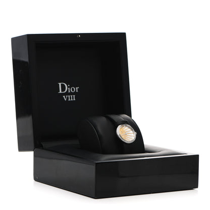 Christian Dior Stainless Steel Satin Diamond Bezel Mother of Pearl 25mm La D De Dior Rose Celeste Quartz Watch 7 of 7