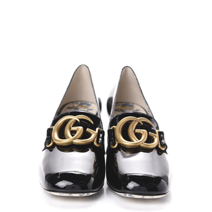 Gucci Vernice GG Victoire 55mm Loafer Pumps 37.5 Black 2 of 7