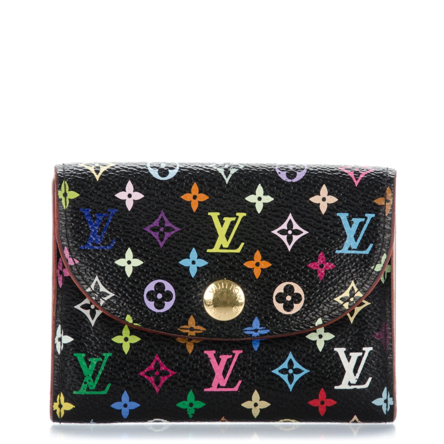 Louis Vuitton Monogram Multicolor Business Card Holder Black 1 of 8
