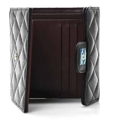 Chanel Caviar Quilted Compact Flap Wallet Black 5 of 8