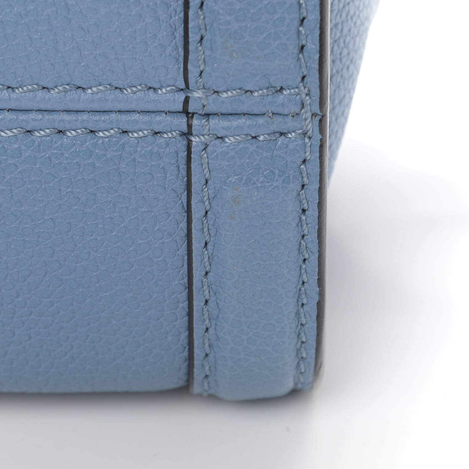 Alexander McQueen Pebbled Calfskin Mini Padlock Tote Light Blue 8 of 10