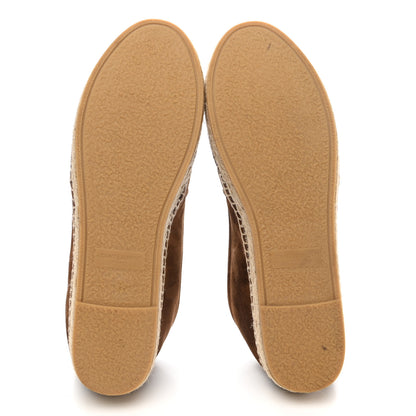 Saint Laurent Suede Monogram Espadrilles 38 Brown 5 of 8