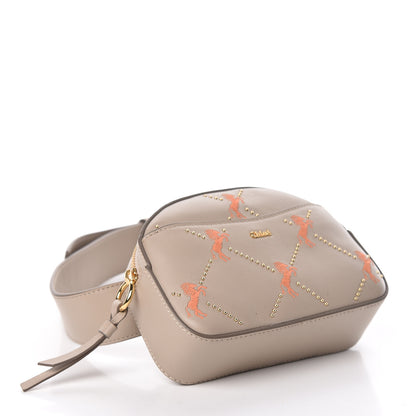 Chloe Smooth Calfskin Little Horses Embroidered Signature Belt Bag Pastel Grey 4 of 9