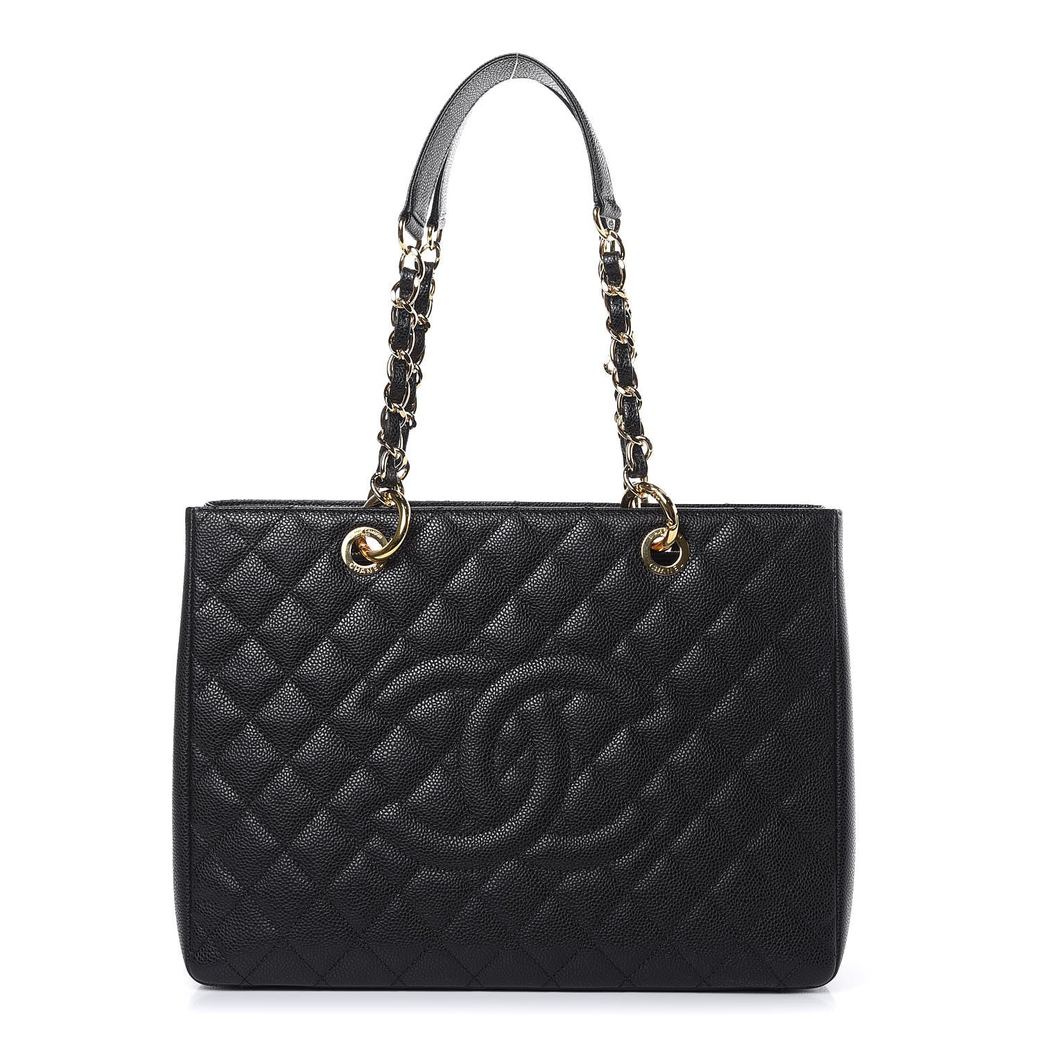Chanel Caviar Quilted Grand Shopping Tote GST Black 1 of 9