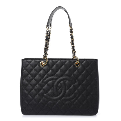 Chanel Caviar Quilted Grand Shopping Tote GST Black 1 of 9