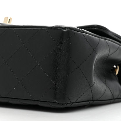 Chanel Lambskin Quilted Mini Coco Charms Rectangular Flap Black 8 of 14