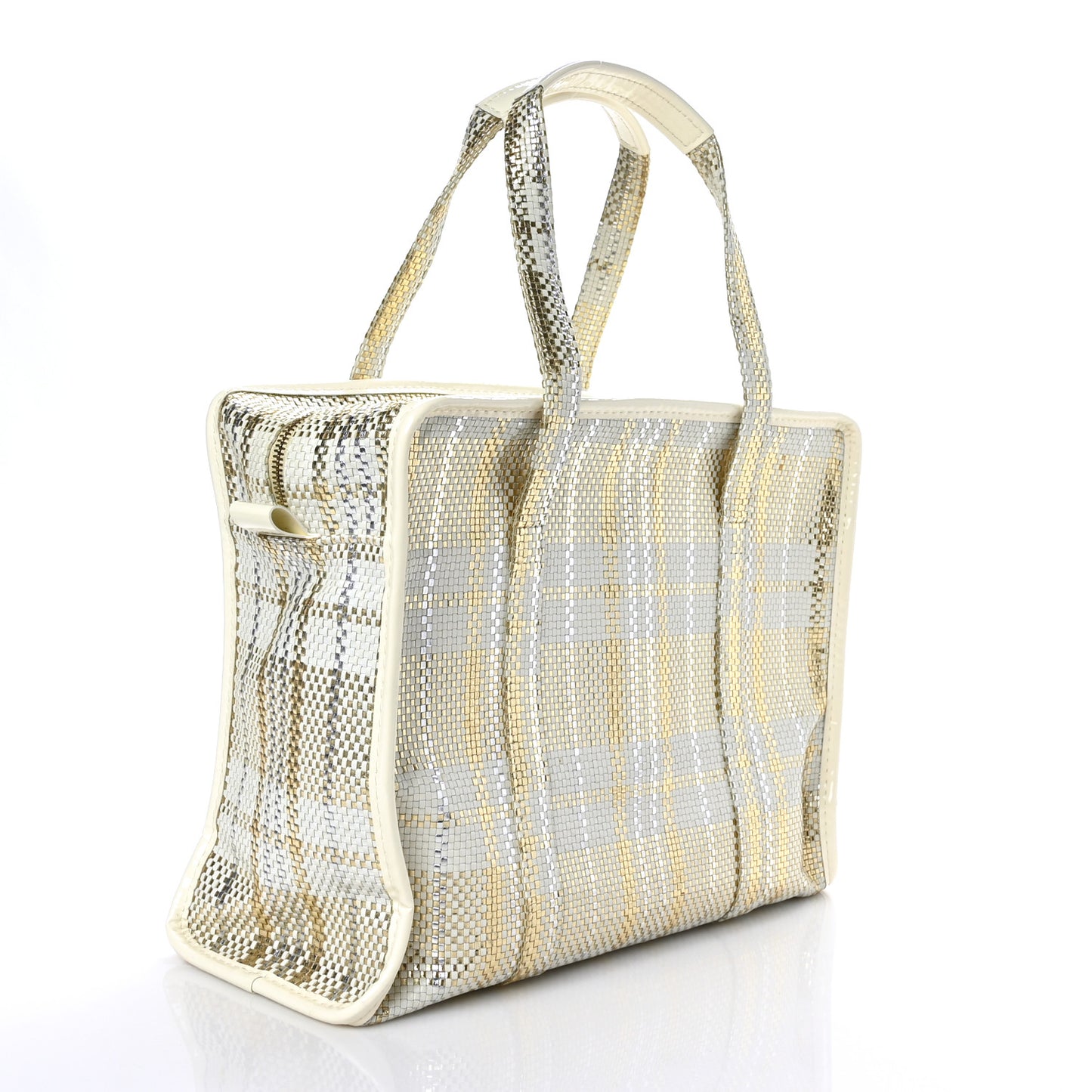 Braided Street Shopper PM Gold