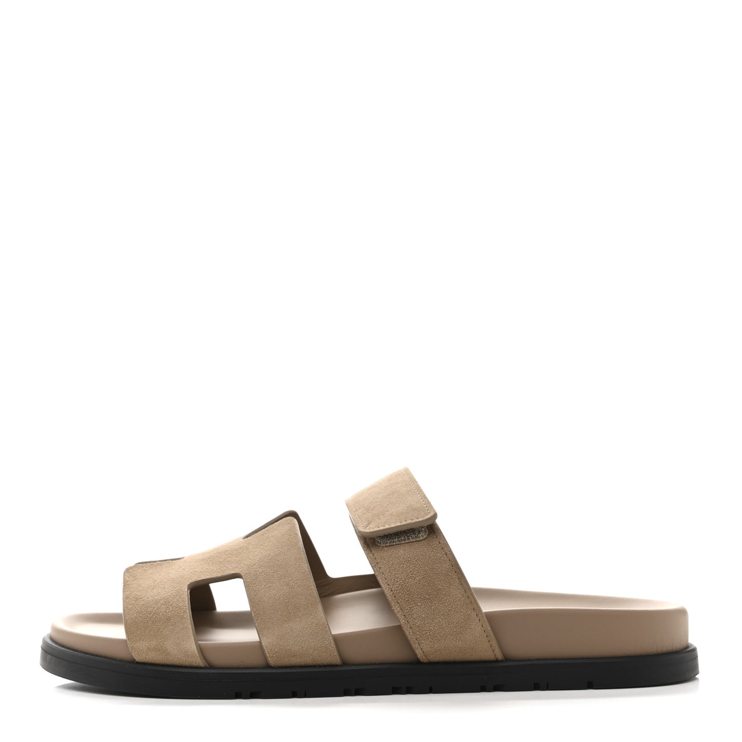 Suede Goatskin Womens Chypre Sandals 40.5 Beige Sable