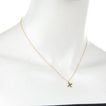 Tiffany 18K Yellow Gold Paloma Picasso X Pendant Necklace 2 of 6