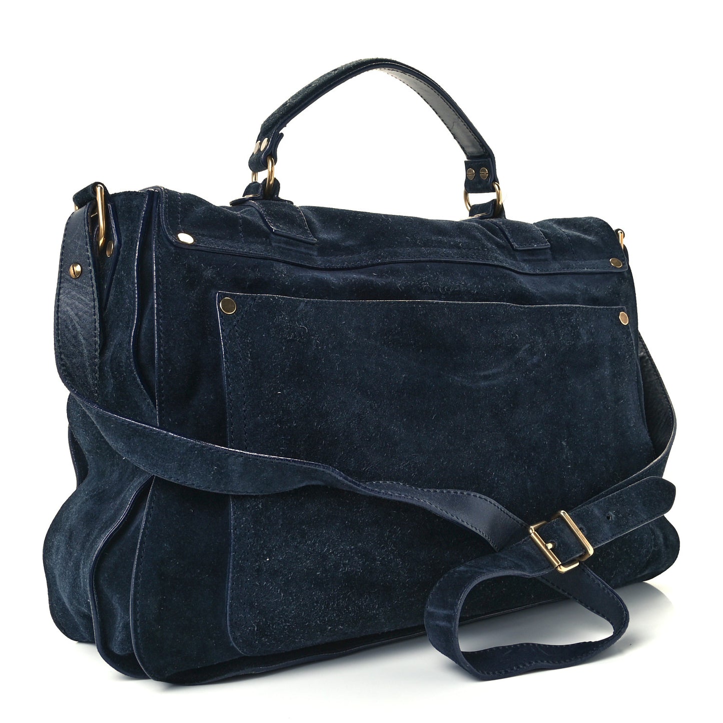 Suede Medium PS1 Satchel Navy