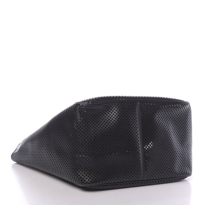Tom Ford Calfskin Perforated T Twist Tote Black 4 of 9